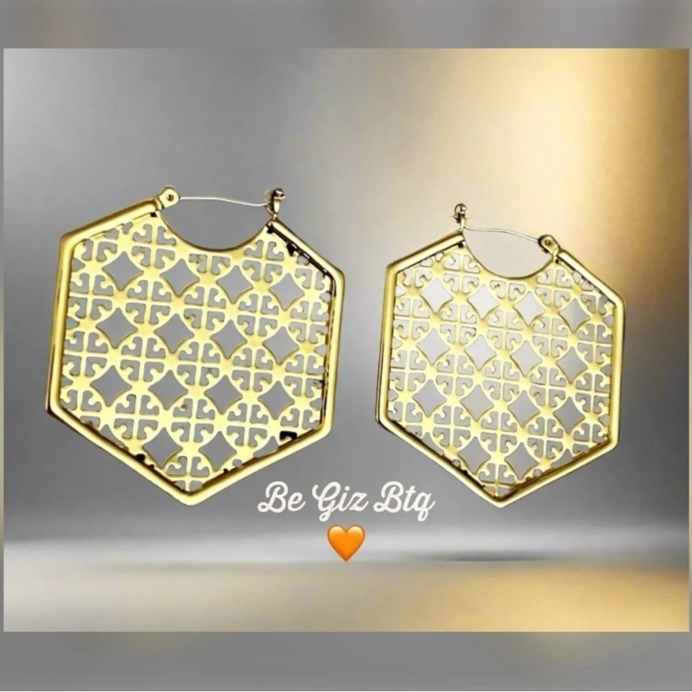 🆕 Tory Burch Authentic Hexagon Earrings At Awesome Prices To Buy Now & Save